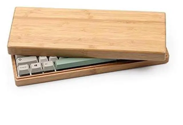 Alt view image 3 of 5 - Bamboo Wood case 60% for GH60 DZ60 Mechanical Keyboard