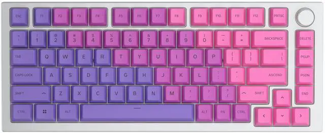 Alt view image 4 of 5 - GPBT Dye Sublimated Keycaps (Nebula) - Thick PBT Plastic 114 Keycap Set for 100% Full Size, 85% 80% TKL, 60% Compact, 75% Mechanical Keyboards