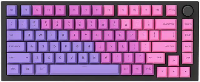 Alt view image 3 of 5 - GPBT Dye Sublimated Keycaps (Nebula) - Thick PBT Plastic 114 Keycap Set for 100% Full Size, 85% 80% TKL, 60% Compact, 75% Mechanical Keyboards