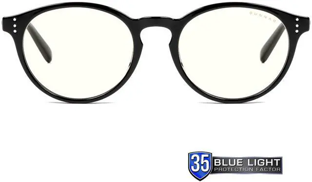 Alt view image 2 of 5 - GUNNAR - Premium Gaming and Computer Glasses - Blocks 35% Blue Light - Attaché, Onyx, Clear Tint