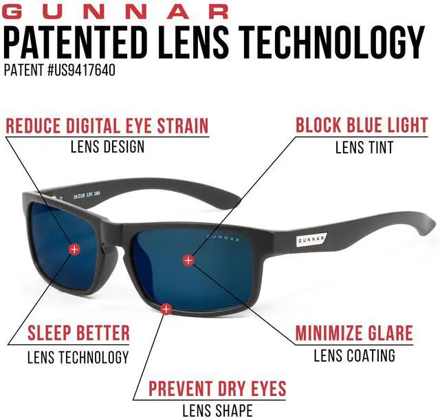 Alt view image 2 of 4 - GUNNAR - Premium Gaming and Computer Glasses - Blocks 90% Blue Light - Enigma, Onyx, Sun Tint