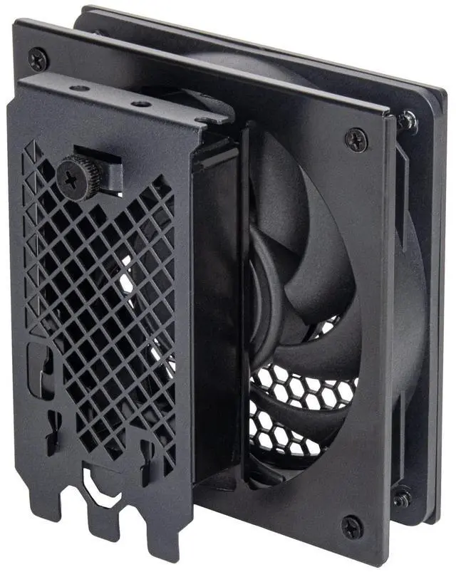 Main image of SilverStone Technology FDP02 External GPU Cooling Fan Adapter Bracket, SST-FDP02B