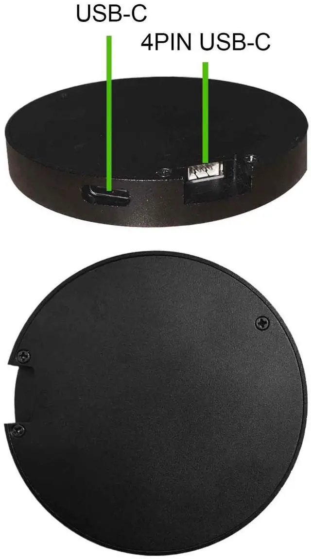 Alt view image 4 of 5 - VSDISPLAY 2.1 Inch Round LCD Screen 480x480 CPU Temperature Date Monitoring Display for Computer PC Case Liquid Cooler,Black