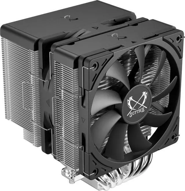 Main image of Scythe Fuma 3 CPU Air Cooler, Intel LGA1700, LGA1151, AMD AM5/Ryzen 120mm, Dual Tower, Black Top Cover