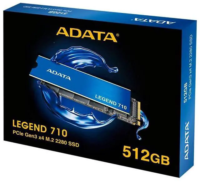 Alt view image 4 of 4 - ADATA Legend 710 512GB NVMe M.2 2280 SSD (Read up to 2400MB/s and Write up to 1600MB/s)