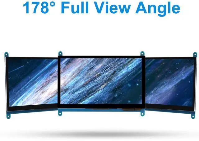 Alt view image 4 of 5 - XIITIA 7 Inch IPS Touch Screen Display 1024×600 Capacitive Screen HDMI HD Screen Full View Color LCD Liquid Crystal Screen for Windows 10 8 7, BB Black etc