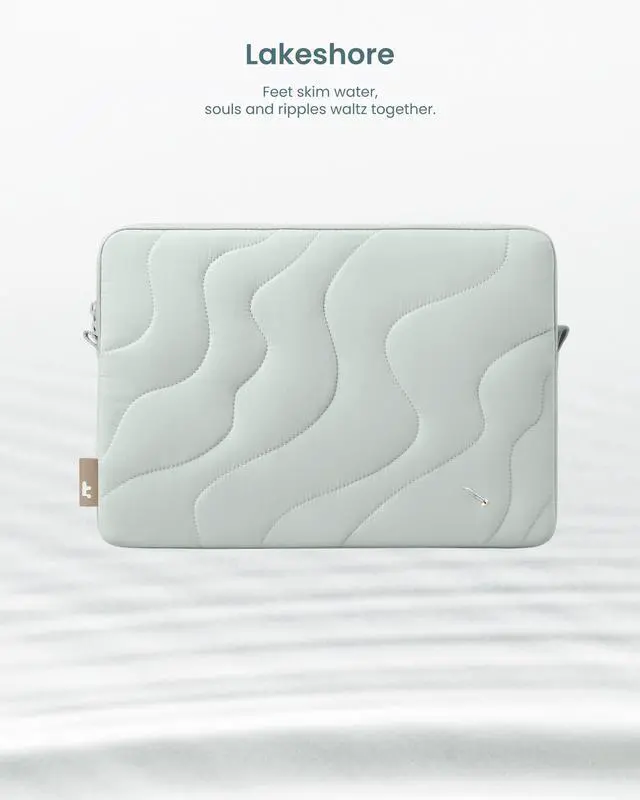 Alt view image 3 of 5 - tomtoc 360 Protective Puffy Laptop Sleeve for 13-inch MacBook Air M4(2025)/M3/M2/M1 A3240 A3113, MacBook Pro M2/M1, iPad Air (M3/M2)/Pro M4, Quilted Soft Puffer Bag for 13-inch Surface Pro Copilot+PC