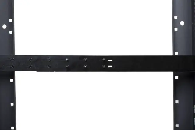 Alt view image 3 of 3 - CablesAndKits 4 Post Rack Mount Adjustable Rails - 1RU 14 Gauge Steel Server Rack Rails, Adjustable Depth 20.25"-33.25", Fits 19", 23", 30", 200lbs Support, Black Powder Coat, with Rack Screws