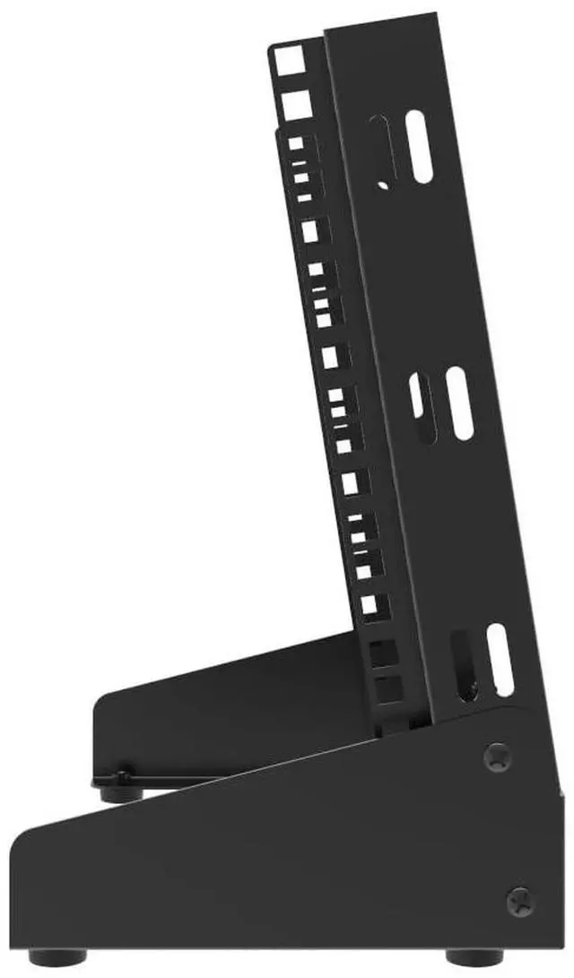 Alt view image 3 of 5 - QiaoYoubang 6U Small Desktop Network Rack, 10 inch Mini Open Frame Desktop Cabinet for 10 inch Network, Servers, Audio, Video and Studio Equipment Free Standing Home Office Rack (6U)