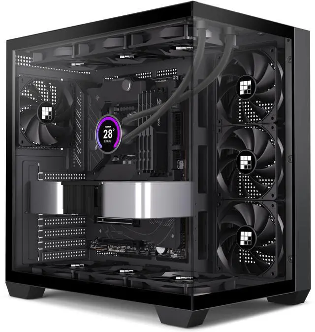 Main image of FOIFKIN F300 (2025) PC Case - Pre-Installed 4 No RGB Fan, ATX Mid-Tower Gaming PC Case, 270° Panoramic Glass with Type-C, FOIFKIN (Black)