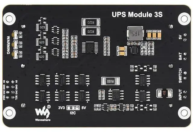 Alt view image 3 of 5 - Uninterruptible Power Supply (UPS) Module for Raspberry Pi/Jetson Nano Supports Charging and Power Output at The Same Time 3S & 5V 5A Output