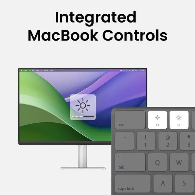 Alt view image 4 of 5 - BenQ MA270U 27 4K 3840x2160 Monitor for MacBook® Pro/Air, Dual USB-C, 90W Power Delivery, Mac Color Match, USB Hub, Brightness & Volume Control on Mac, Height & Tilt Adjustable Stand, P3 Color Gamut