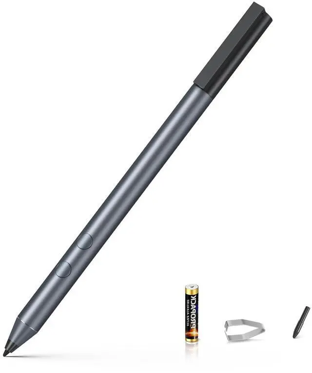 Main image of Stylus Pen for HP Envy X360 Pavilion X360 Specter X360 Spectre X2 Envy X2 Rechargeable MPP 1.51 Tilt Active Pen with 1024 Pressure Sensitivity, Palm Rejection, Magnetic Attachment Function (Black)