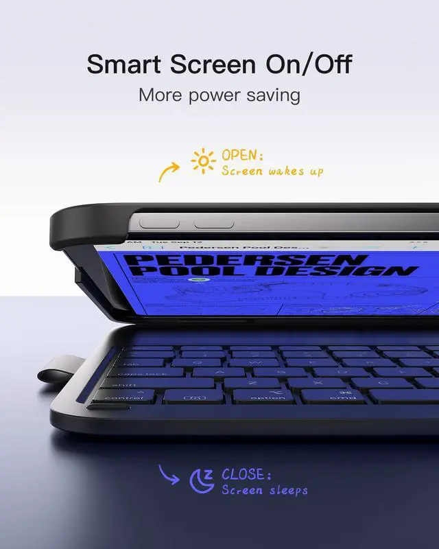 Alt view image 5 of 5 - Inateck for iPad 10th/11th Gen Case with Keyboard, Ultralight Keyboard with Pen Holder for iPad 11th(2025 11" A16)/10th Gen(2022 10.9"), Air 11" M3/M2 (2025/2024), Air 5/4, Pro 11 4/3/2/1,AirTap Black