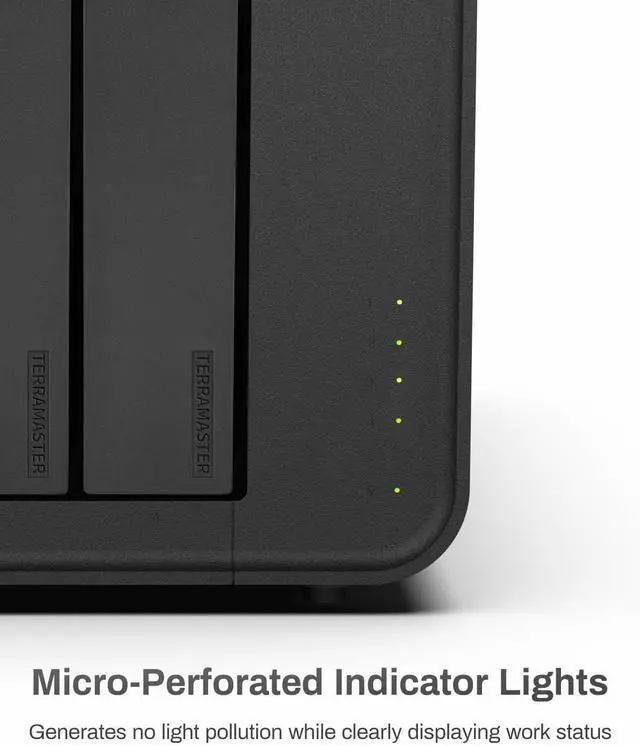 Alt view image 3 of 5 - TERRAMASTER F4-424 Pro NAS Storage - 4Bay Core i3-N305 8-Core 8-Thread CPU, 32GB DDR5 RAM, 2.5GbE Port x 2, Network Attached Storage Peak Performance for Business (Diskless) Black