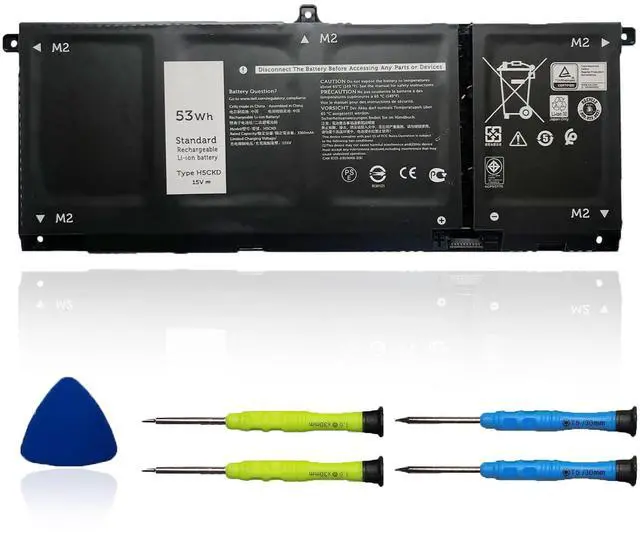 Main image of OUWEE H5CKD 53Wh Battery Replacement for Dell Inspiron 5300 5301 5401 5402 5408 5409 5501 5502 5508 5509,Inspiron 5400 5406 7405 7300 7306 7500 7506 2-in-1 Silver Latitude 3410 3510 Vostro 5502 15V