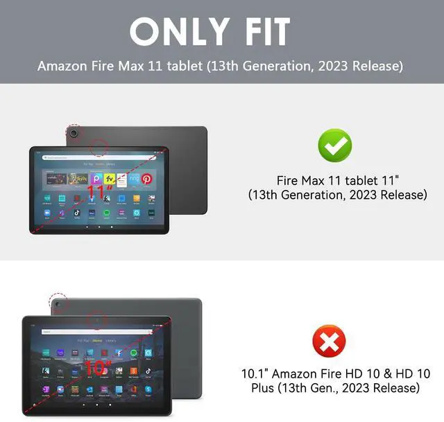 Alt view image 2 of 5 - OKP for Amazon Tablet 11 Case (13th Generation, 2023 Release), [Multi-Angle] Stand Cover with Pocket Auto Wake/Sleep, PU Leather Case for Amazon Tablet 11 (Dark Green)