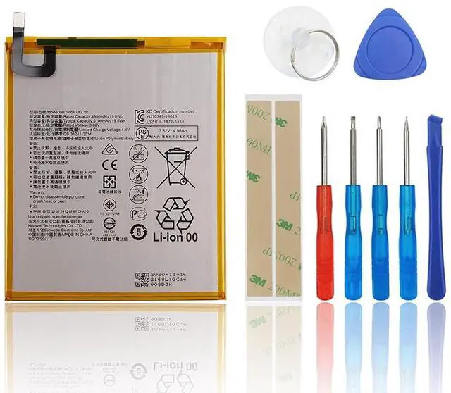 Main image of SwarKing Replacement Battery Compatible with HB2899C0ECW Huawei MediaPad M3 8.4" BTV-W09 & Huawei MediaPad T5 Tablet 10.1" with Toolkit