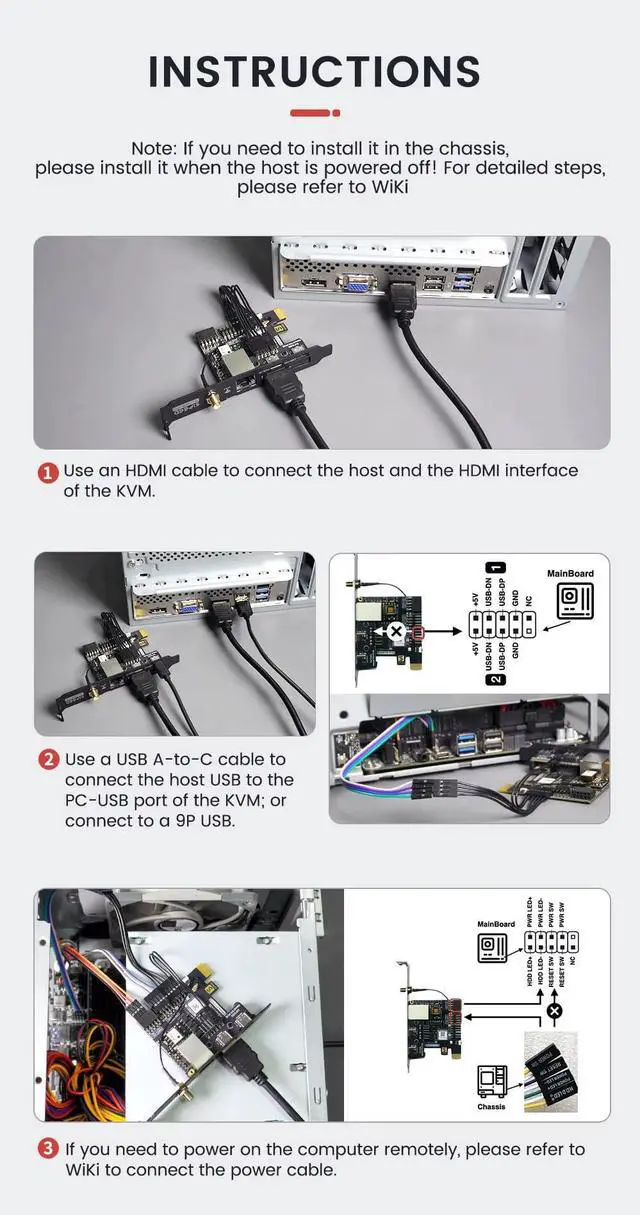 Alt view image 5 of 5 - Sipeed NanoKVM-PCIe IP-KVM Remote Control Operations Maintenance Server, DDR3 RISC-V Linux Development Board, 1TOPS NPU 1GHz SG2002 RISC-V CPU, HDMI PCIe 100M Network Port (NanoKVM-PCIe ETH)