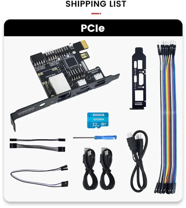 Alt view image 2 of 5 - Sipeed NanoKVM-PCIe IP-KVM Remote Control Operations Maintenance Server, DDR3 RISC-V Linux Development Board, 1TOPS NPU 1GHz SG2002 RISC-V CPU, HDMI PCIe 100M Network Port (NanoKVM-PCIe ETH)