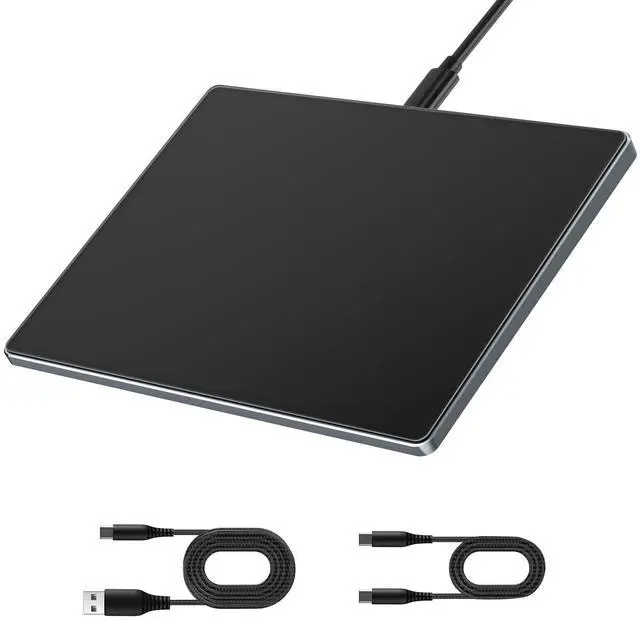 Main image of seenda Trackpad, Upgrade Smooth Glass Surface with Multi-Touch, Aluminum Slim USB Wired Win/Mac Touchpad with High Precision Navigation for Windows 10/11 Computer and iMac, MacBook Air/Pro