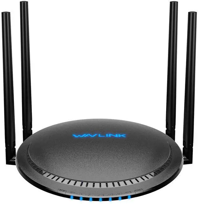 Main image of WAVLINK 2025 AC1200 Dual Band WiFi Router, 1200Mbps High-Speed Wireless Internet, 4 Gigabit Ports, USB 3.0, Touchlink Technology, WPA3 Security, Parental Control, Supports Up to 128 Devices