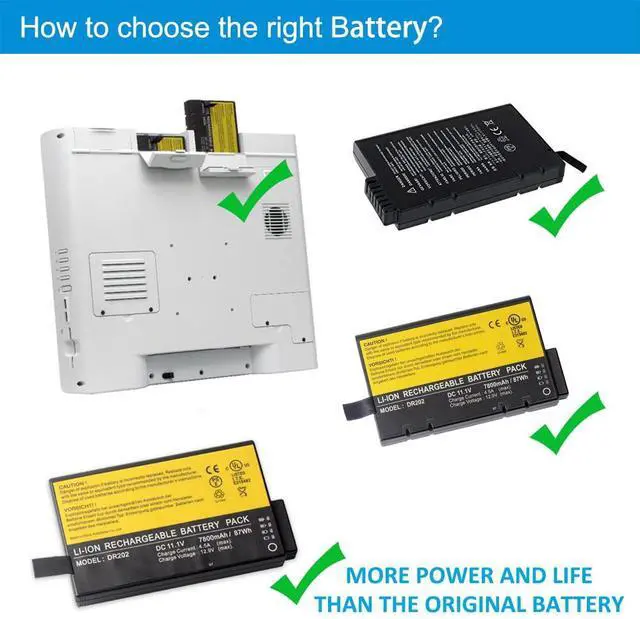 Alt view image 3 of 5 - KingSener DR202 Laptop Battery for X500 V100 V200 V1010 S400 Notebook Samsung P25 P28 P29 V20 DR202i DR202S RRC2020 ME202C ME202EK ME202 ME202A BP-LC2600 87Wh/7800mAh (Old Shell)