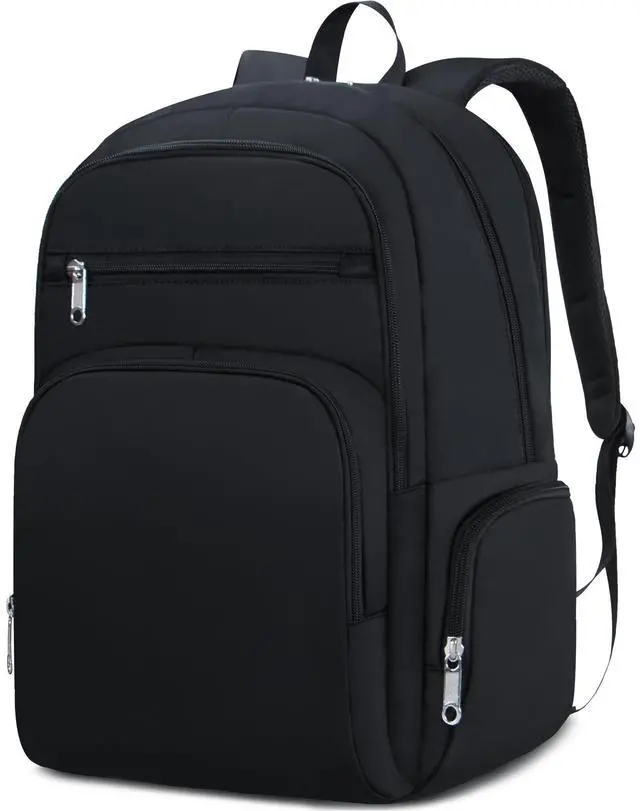 Main image of FOKDUVB Large Backpack for Women Backpack with Lots of Pockets for Travel Work School Bookbag with Laptop Compartment for High School College Girls Mochilas Morrales para Mujer (Black, Solid)