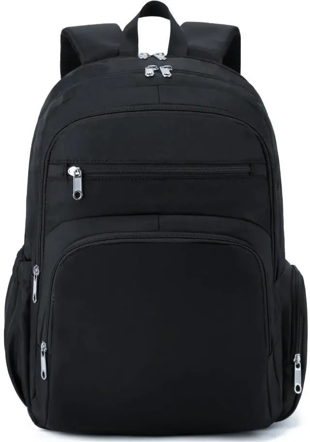 Alt view image 2 of 5 - FOKDUVB Large Backpack for Women Backpack with Lots of Pockets for Travel Work School Bookbag with Laptop Compartment for High School College Girls Mochilas Morrales para Mujer (Black, Solid)