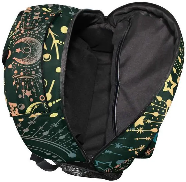 Alt view image 4 of 5 - ALAZA Moon & Star Alchemy Magical Large Backpack Personalized Laptop iPad Tablet Travel School Bag with Multiple Pockets