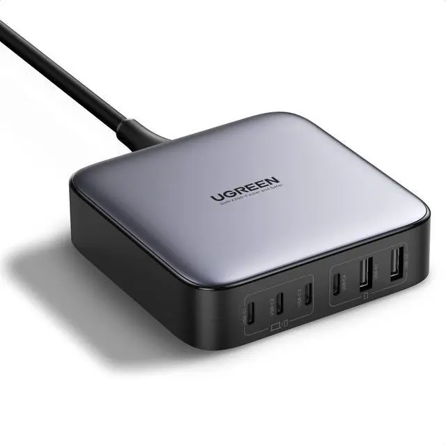 Main image of UGREEN 200W USB C Charger, Nexode 6-Port GaN Desktop Charger, USB C Charging Station for MacBook Pro/Air, iPad Pro/Air, iPhone 16/15/14, Galaxy S24 Ultra, Steam Deck