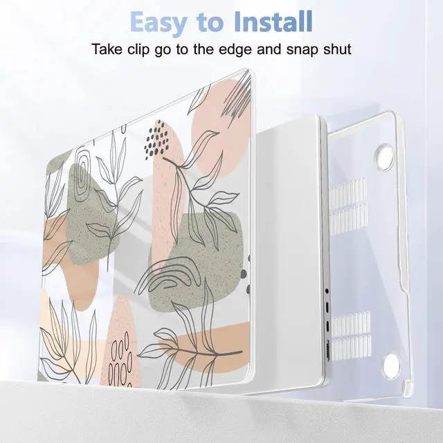 Alt view image 5 of 5 - Lepeoac for MacBook Pro 16 inch Case 2021 2022 2023 2024 Release A3186 A3403 M4 A2991 M3 A2780 M2 A2485 M1 Pro/Max, Hard Shell Case with Screen Protector & Keyboard Cover, Tropical Leaves