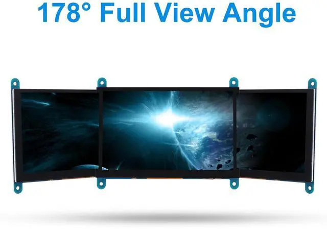 Alt view image 3 of 5 - XIITIA 5 Inch IPS Touch Screen Display 800×480 Capacitive Screen HDMI HD Screen Full View Color LCD Liquid Crystal Screen for Windows 10 8 7, BB Black etc