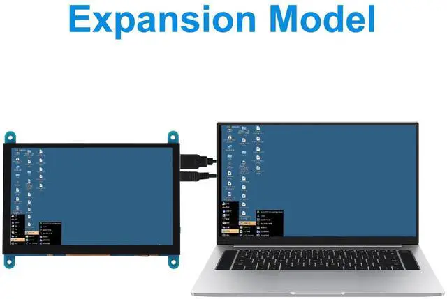 Alt view image 4 of 5 - XIITIA 5 Inch IPS Touch Screen Display 800×480 Capacitive Screen HDMI HD Screen Full View Color LCD Liquid Crystal Screen for Windows 10 8 7, BB Black etc