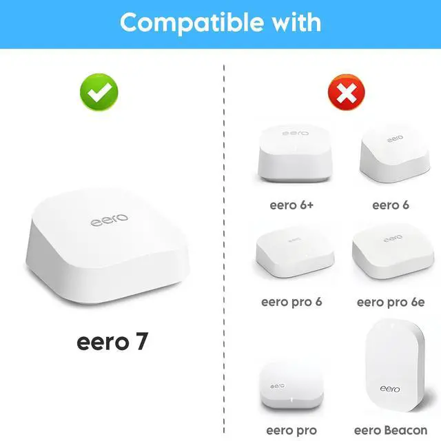 Alt view image 3 of 5 - Wall Mount Holder for eero 7 Mesh Router & Extender  Secure Mounting Bracket with Cable Management for Dual-Band Wi-Fi 7 Routers & Smart Home Systems  Effortless Installation, Space-Saving (2 Pack)