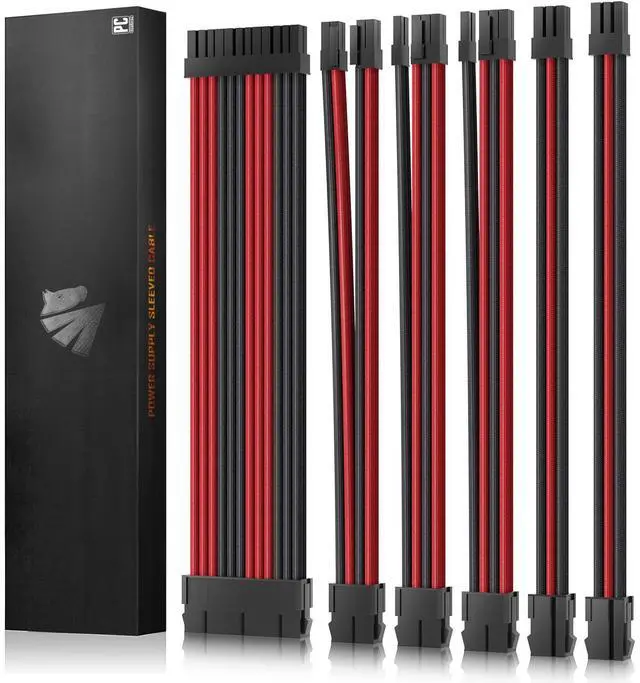 Main image of ASIAHORSE 16AWG PSU Cable Extension Power Cords, Customized Power Supply Mod Sleeve Extension Cable, ATX/EPS/8-pin PCI-E/6-pin PCI-E for PSU Cable