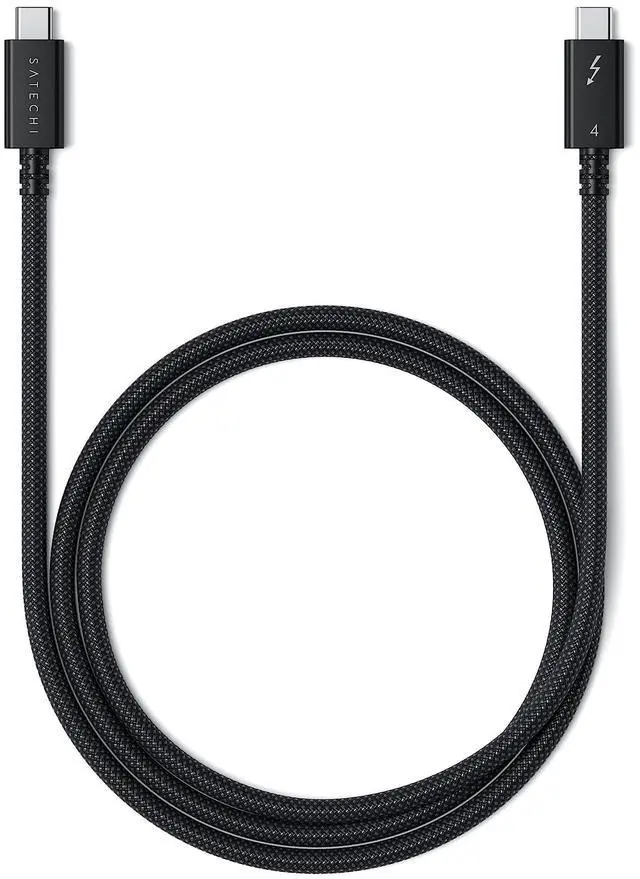 Main image of Satechi USB C Thunderbolt 4 (3.2ft/1m), USBC to USB-C Cable, Supports 8K Display, 40Gbps Data Transfer, 240W PD Charging, for iPhone 15 Pro, MacBooks, iPad Pro (Intel Thunderbolt Certified)
