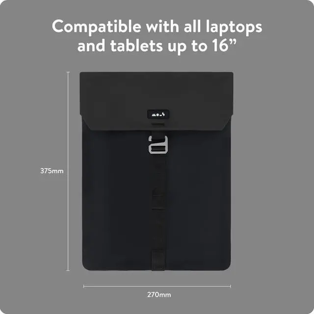 Alt view image 3 of 5 - Mous  Laptop Bag 16 inch Case - Universal Laptop Sleeve  Water Resistant Durable Cover - Midnight