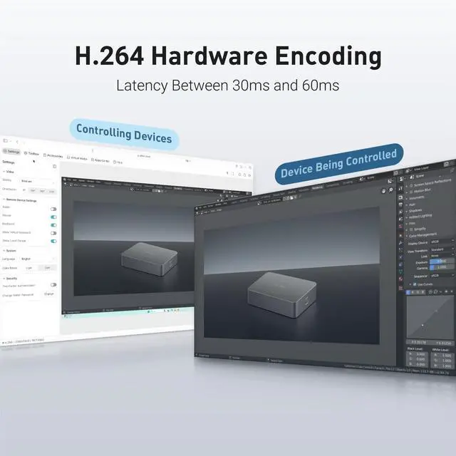 Alt view image 3 of 5 - GL.iNet Comet (GL-RM1) Remote KVM Control Over Internet, 4K@30Fps, Tailscale Support, Remote Keyboard, Video, MouseInstall OS Via BIOS Control, Adapted KVM Switches, Mouse Jiggler for Home Work