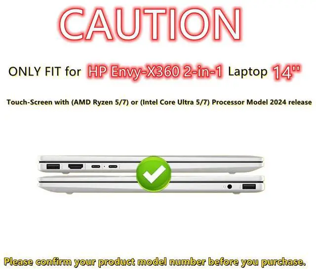 Alt view image 2 of 5 - YZBYFON Heavy Duty Case for 14" HP Envy X360 2-in-1 2K Touch-Screen Laptop 2024 Release Shockproof Hard Shell Matte Translucent Anti-Fingerprint Protective Cover with TPU-Covered Edge (Blue)