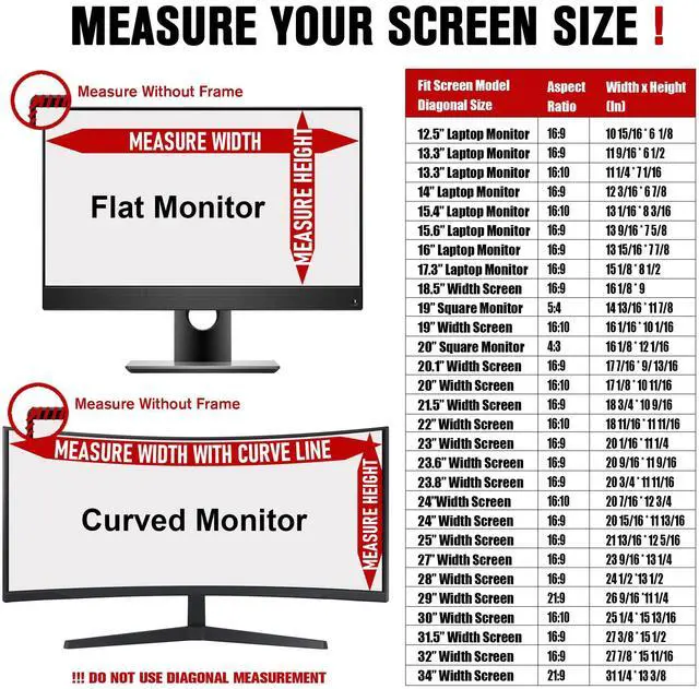Alt view image 2 of 5 - ZYY 2 Pack 27 Inch(diagonal) Computer Privacy Screen Filter (23 9/16 × 13 1/4) With Anti Glare,Anti UV, Privacy Screen Protector Film 16:9 Aspect Ratio For Desktop Computer Monitor Curved