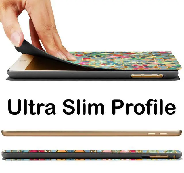 Alt view image 4 of 5 - DuraSafe Cases for iPad 8.3 Mini 6th [ Mini 2021 6 Gen ] A2567 A2568 A2569 MK7M3LL/A MLWL3LL/A MK7R3LL/A MK7P3LL/A MK7T3LL/A MLWR3LL/A MK7X3LL/A MK7V3LL/A Printed PU Leather Flip Book Cover - Damask
