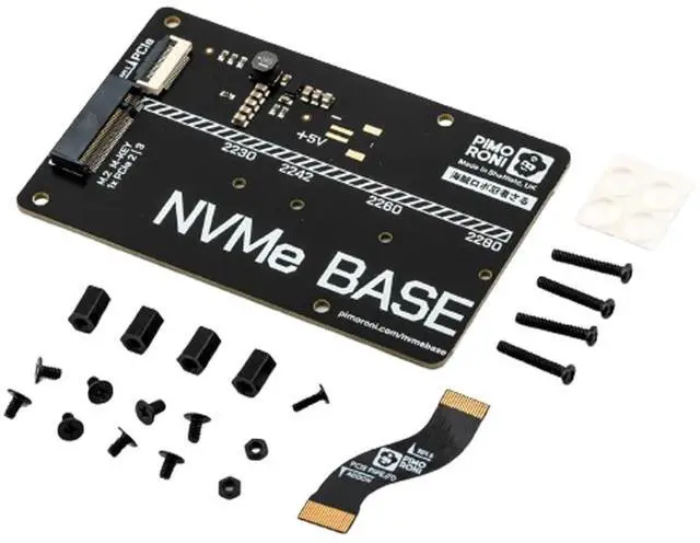 Main image of NVMe Base for Raspberry Pi 5 M.2 HAT PCIe Extension Board (M.2 2230 to 2280 Supported) (0TB (M.2))