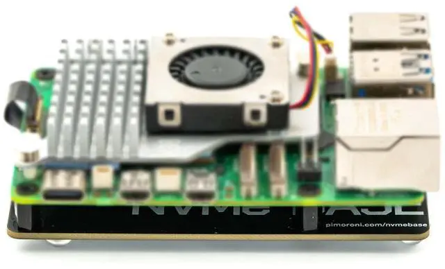 Alt view image 4 of 5 - NVMe Base for Raspberry Pi 5 M.2 HAT PCIe Extension Board (M.2 2230 to 2280 Supported) (0TB (M.2))