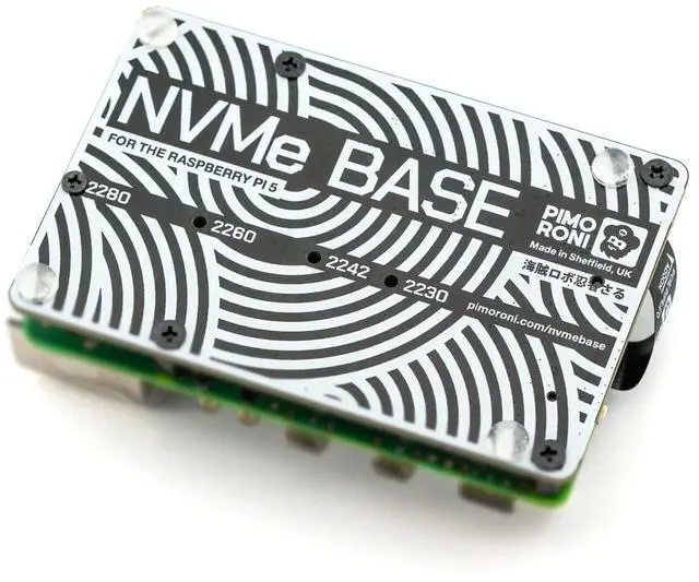 Alt view image 2 of 5 - NVMe Base for Raspberry Pi 5 M.2 HAT PCIe Extension Board (M.2 2230 to 2280 Supported) (0TB (M.2))