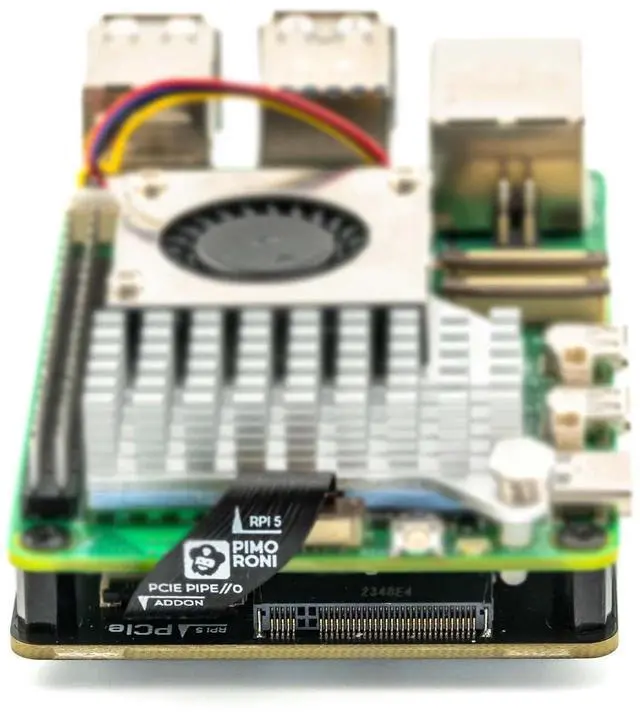 Alt view image 3 of 5 - NVMe Base for Raspberry Pi 5 M.2 HAT PCIe Extension Board (M.2 2230 to 2280 Supported) (0TB (M.2))