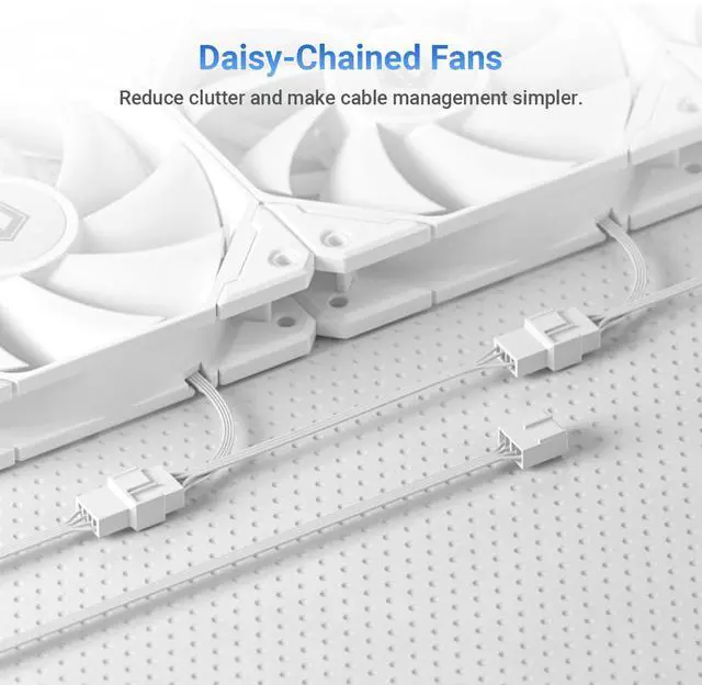Alt view image 5 of 5 - ID-COOLING FX240 PRO White Liquid CPU Cooler for Desktop - 240mm AIO Cooler, 2 x 120mm High-efficient Fans, Special CD Pattern Pump Header, Intel & AMD Compatible