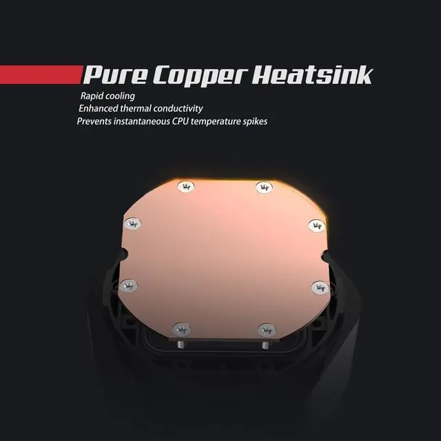 Alt view image 4 of 5 - RUIX NC360 ARGB AIO CPU Liquid Cooler, 360mm High-Performance Water Cooling with High-Speed Ceramic Bearing Pump, 3X PWM ARGB Fans, Intel LGA 1851/1700/1200/115X/2011, AMD AM5/AM4 - Black