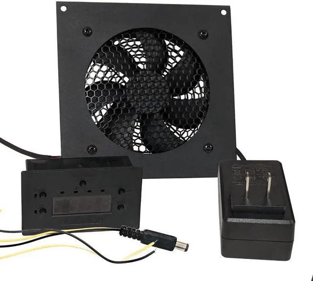 Main image of Coolerguys Single 120mm 24v Fan Cooling Kit with Programmable Thermostat Controller, Power Supply and Adapter Cable