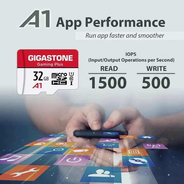 Alt view image 5 of 5 - Gigastone 65W GaN Charger & Micro SD Card Bundle, 65W USB C Fast Charging for iPhone with 32GB Micro SD Card, Gaming Plus, MicroSDXC Memory Card for Nintendo-Switch, Steam Deck, 4K Video Recording